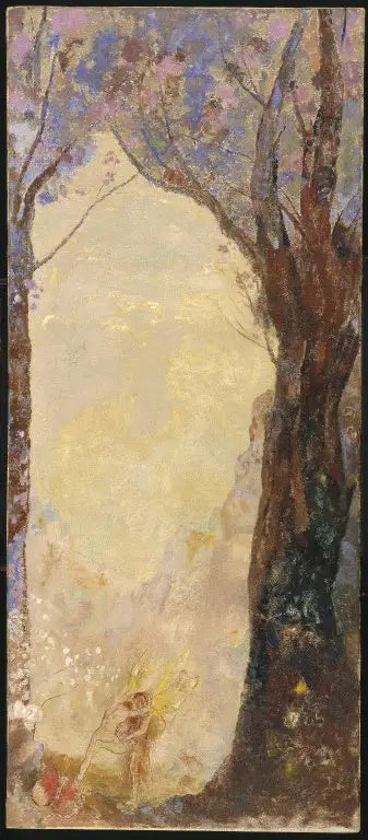De worsteling van Jacob met de Engel - Odilon Redon