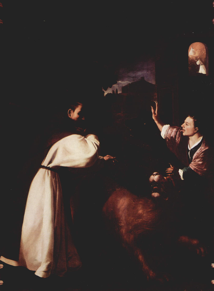 De strijd van broer Diego de Orgaz tegen de demonen - Francisco de Zurbarán