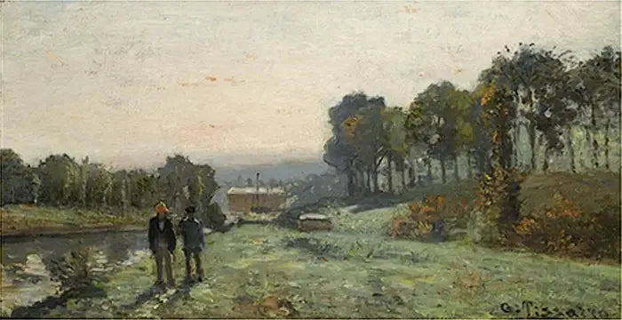 De Machine van Marly in Bougival - Camille Pissarro