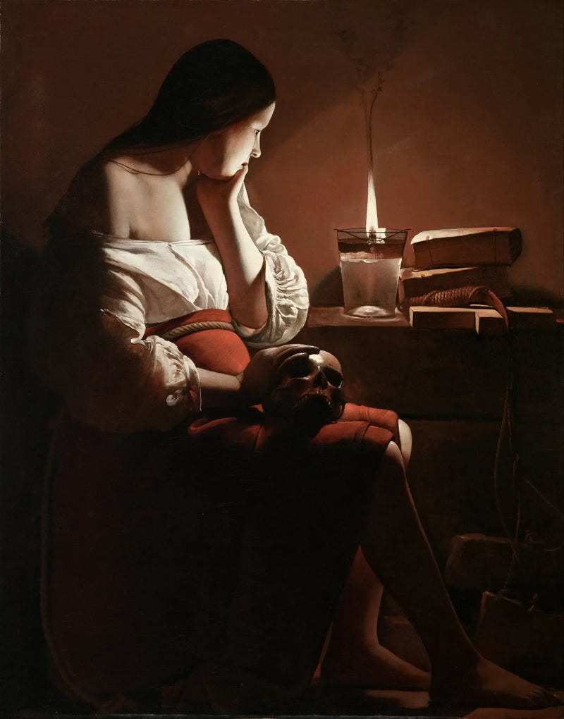 De Madeleine met de rokende vlam - Georges de La Tour
