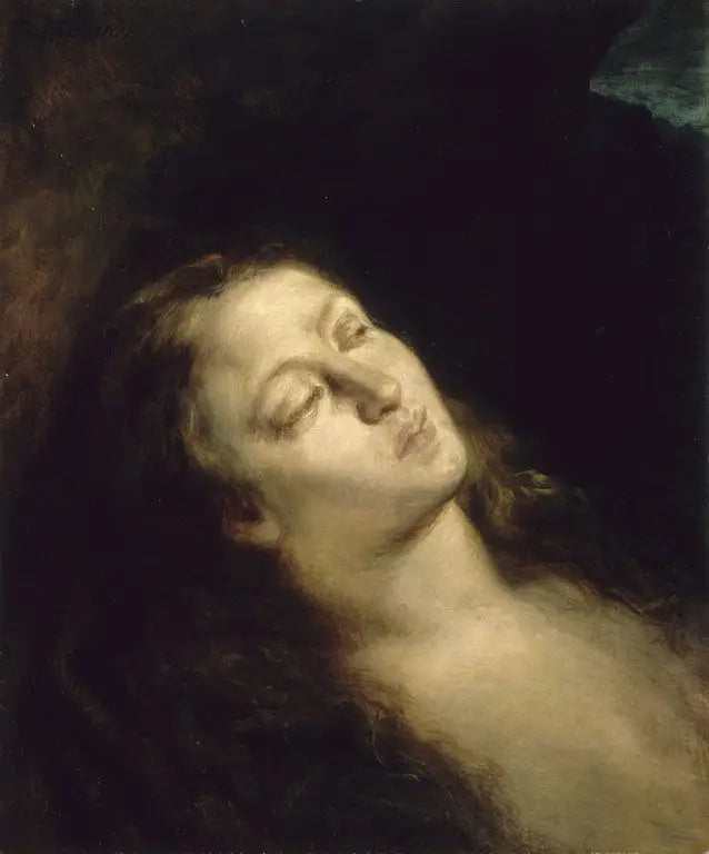 De Magdalena in de woestijn - Eugène Delacroix