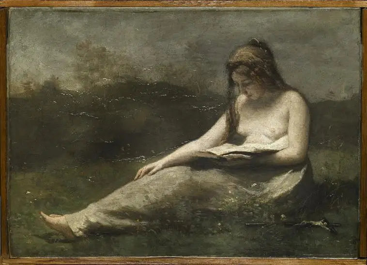 La Madeleine lezend - Jean-Baptiste Camille Corot