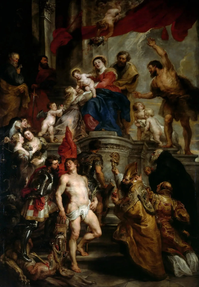 De Madonna met heiligen - Peter Paul Rubens