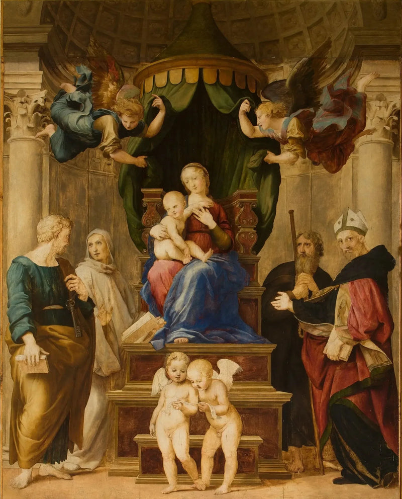 De Madonna met baldakijn - Raphael Sanzio