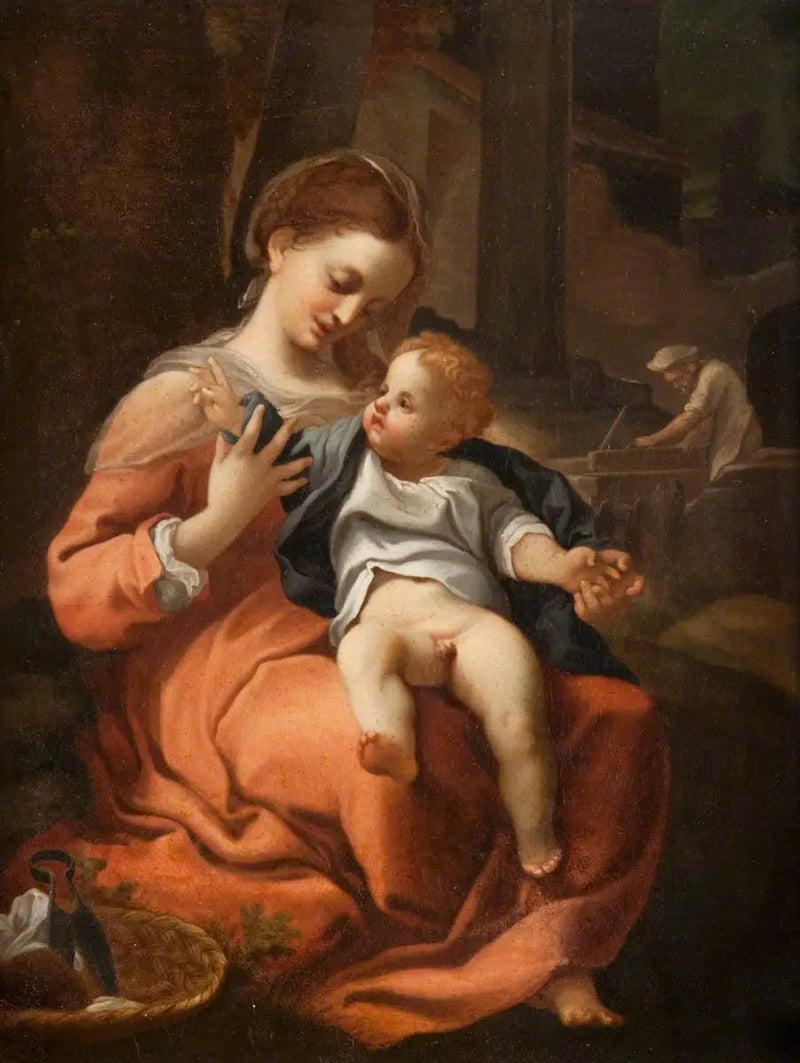 De Madonna met mandje - Antonio da Correggio