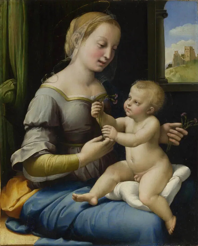 De Madonna met anjers - Raphael Sanzio