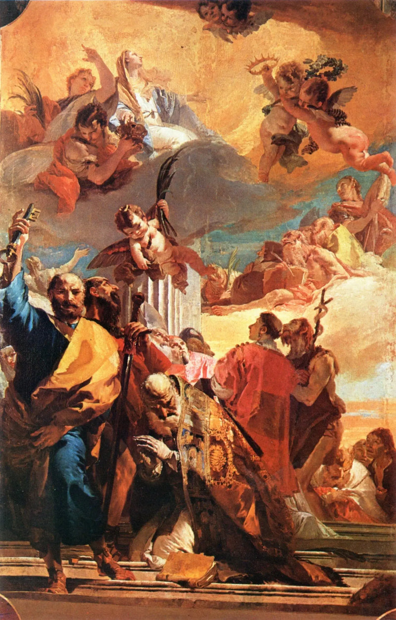 De Madonna in glorie met de heiligen - Giovanni Battista Tiepolo