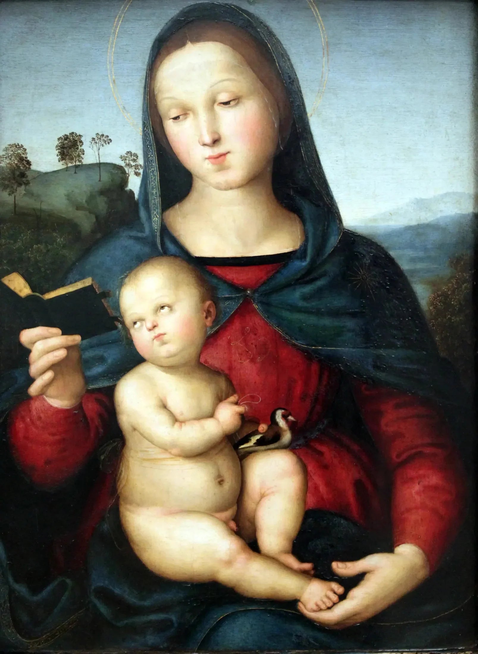 La Madone Solly - Raphaël Sanzio image 1 reproduction de peinture à l’huile