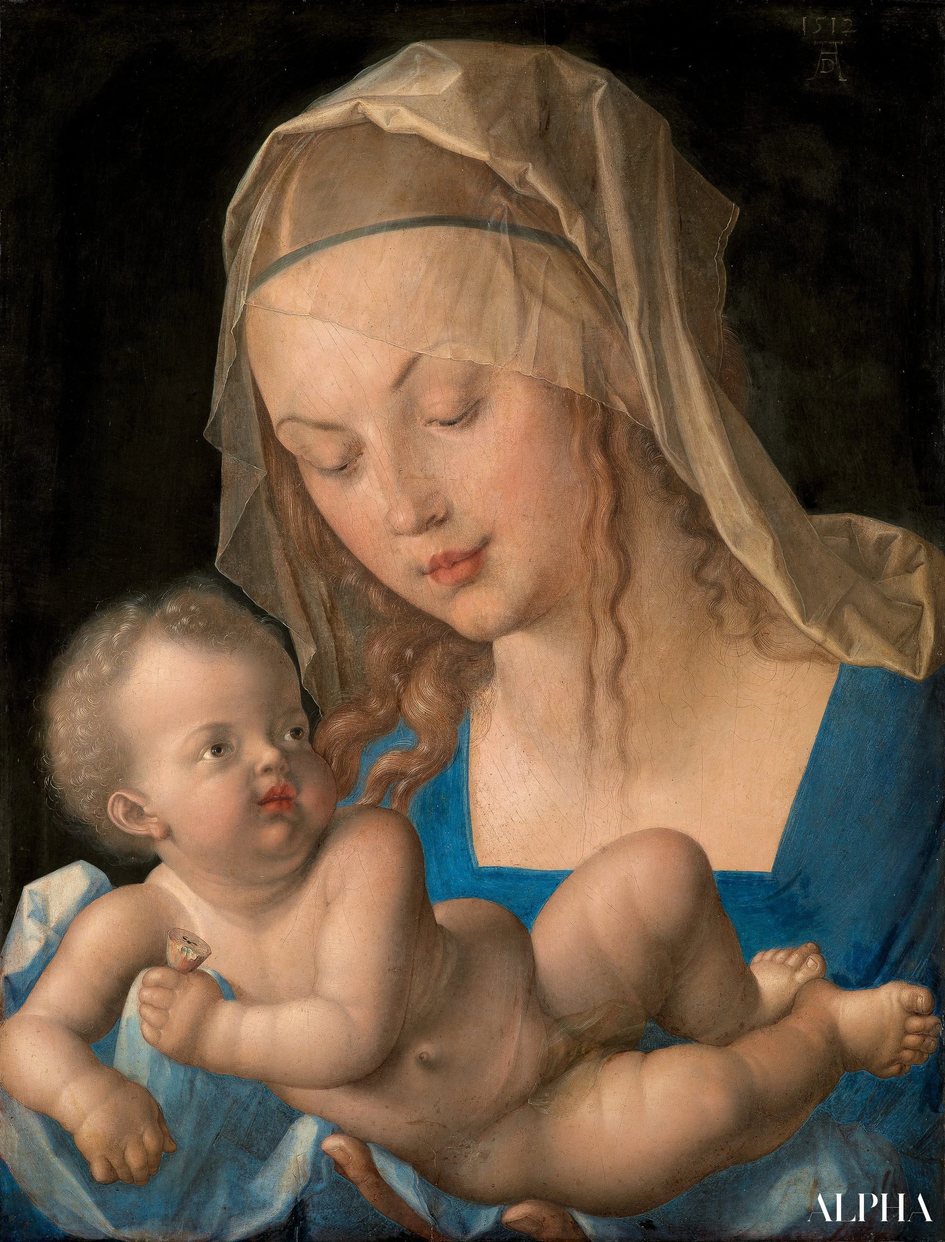 De Madonna met de peren - Albrecht Dürer - Reproducties van schilderijen en hoogwaardige schilderijen