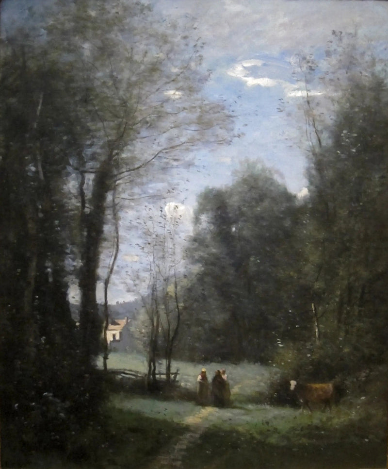 Het Witte Huis van Sèvres - Jean-Baptiste Camille Corot