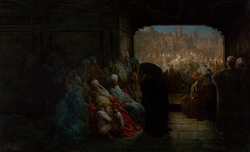Het huis van Kajafas - Gustave Doré