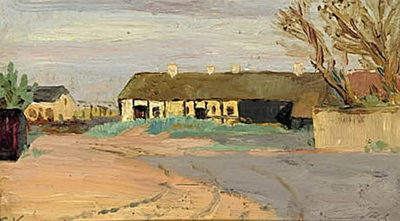 Het huis van Christoffer bij schemering. - Peder Severin Krøyer