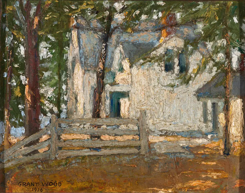 De grootmoederhuisje Wood - Grant Wood

Source:
La maison de grand-mère Wood - Grant Wood