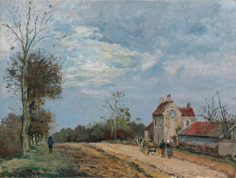 Het Huis van meneer Musy, route de Marly, Louveciennes - Camille Pissarro