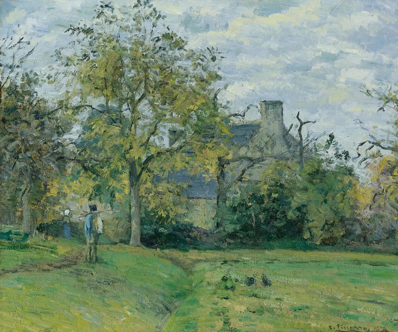 Het huis van Piette in Montfoucault - Camille Pissarro