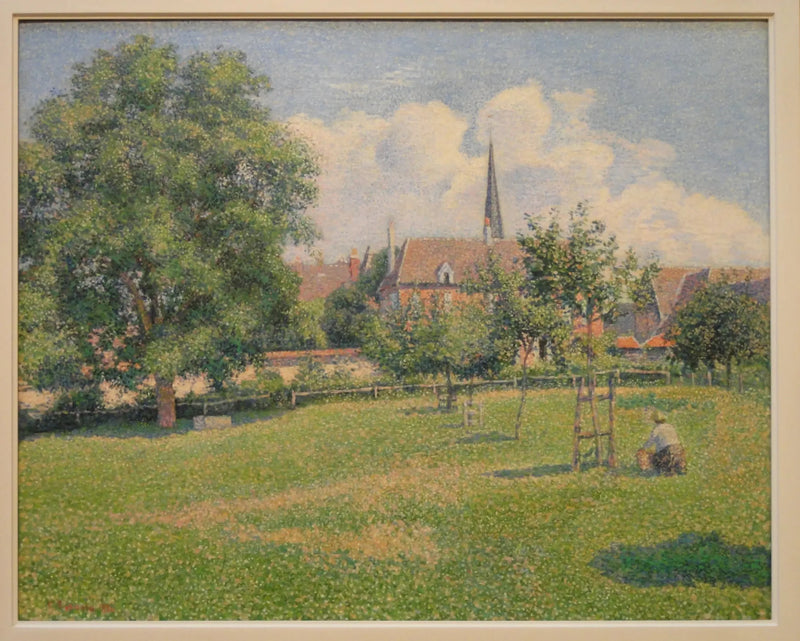 Het Huis van de Doven en de Toren van Éragny - Camille Pissarro
