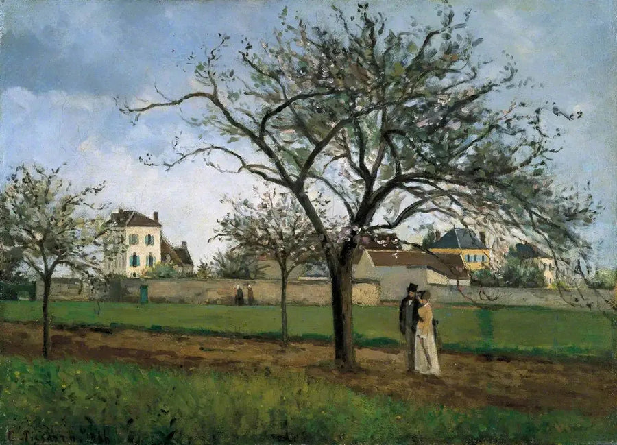 Het huis van vader Gallien, Pontoise - Camille Pissarro