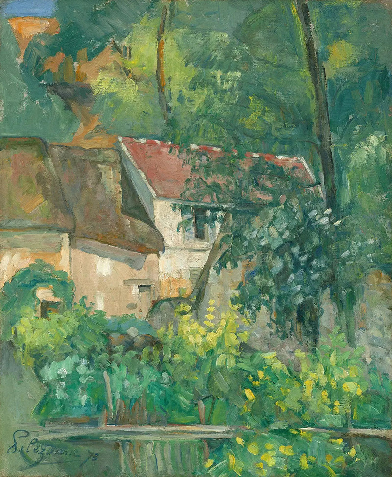 Het Huis van vader Lacroix, Auvers-sur-Oise - Paul Cézanne
