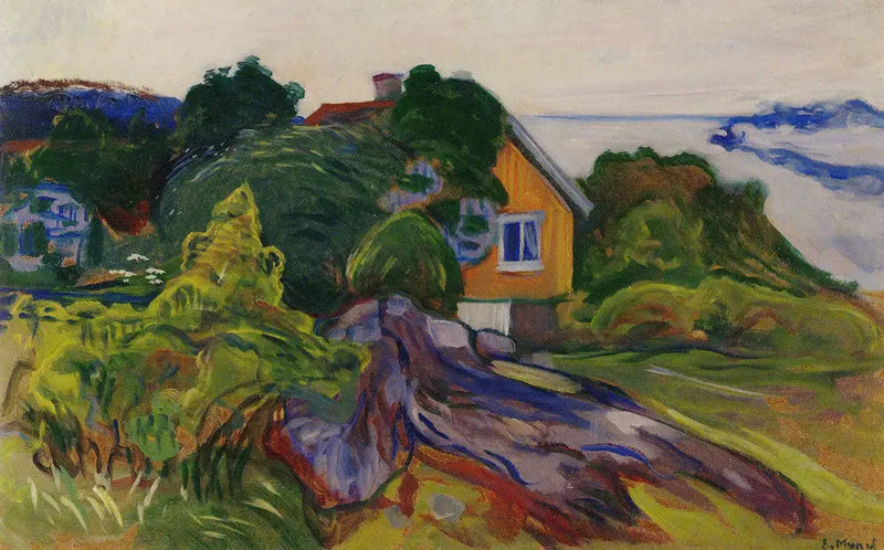 Het Huis bij de Fjord - Edvard Munch