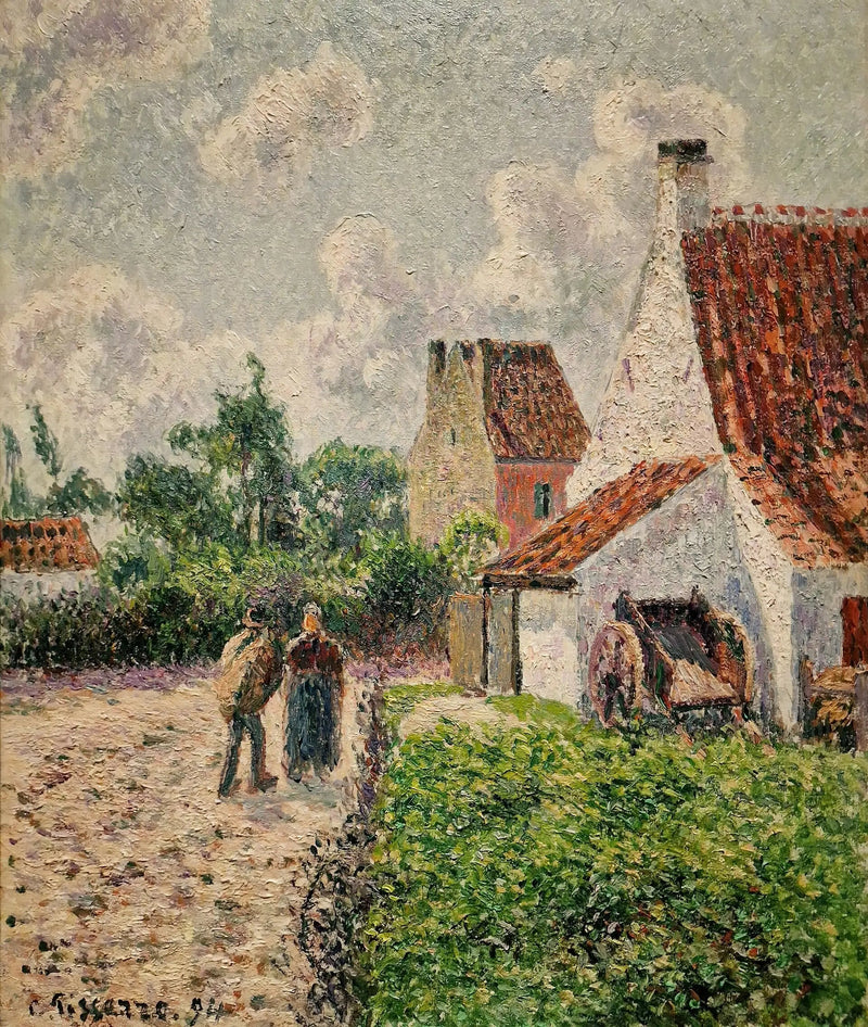 Het roze huis in Knokke - Camille Pissarro