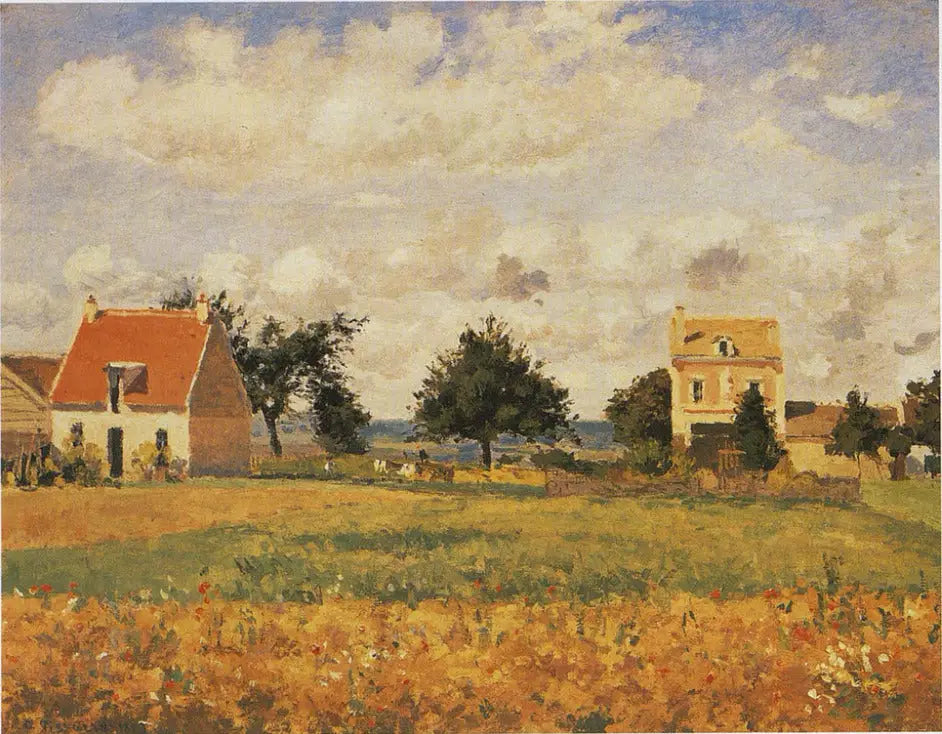La maison rouge - Camille Pissarro image 1 reproduction réalisée par Alpha Reproduction