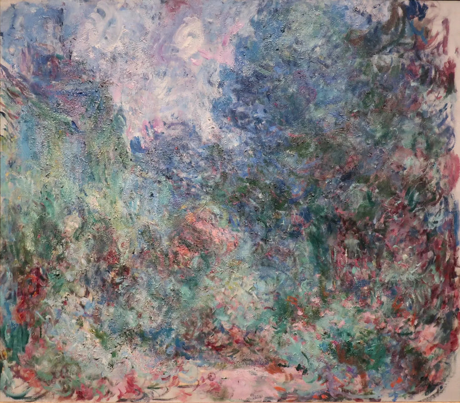 Het huis gezien vanuit de rozentuin - Claude Monet