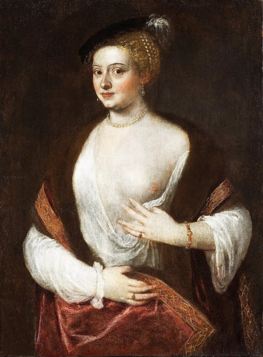 De meesteres van Titian - Titian