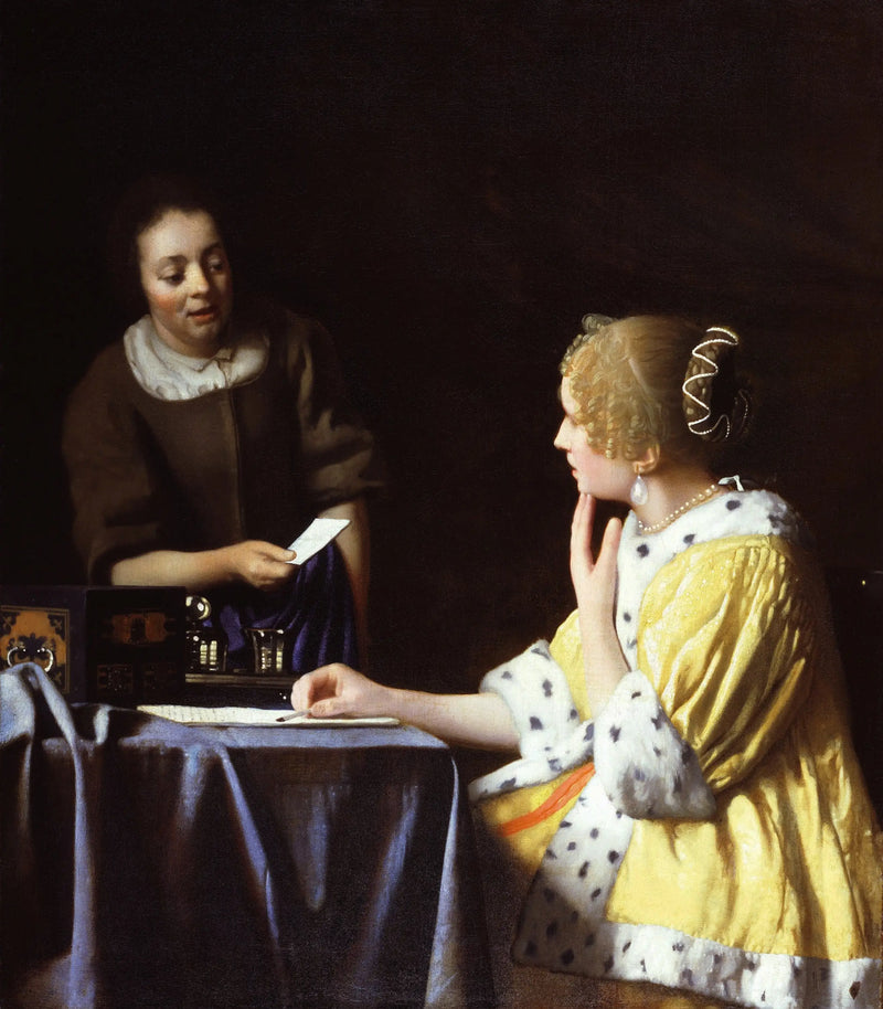 De Meesteres en de Dienstmaagd - Johannes Vermeer