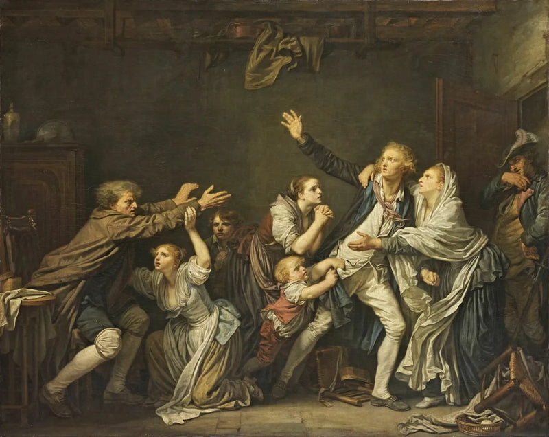 De vadermalédiction - Jean-Baptiste Greuze