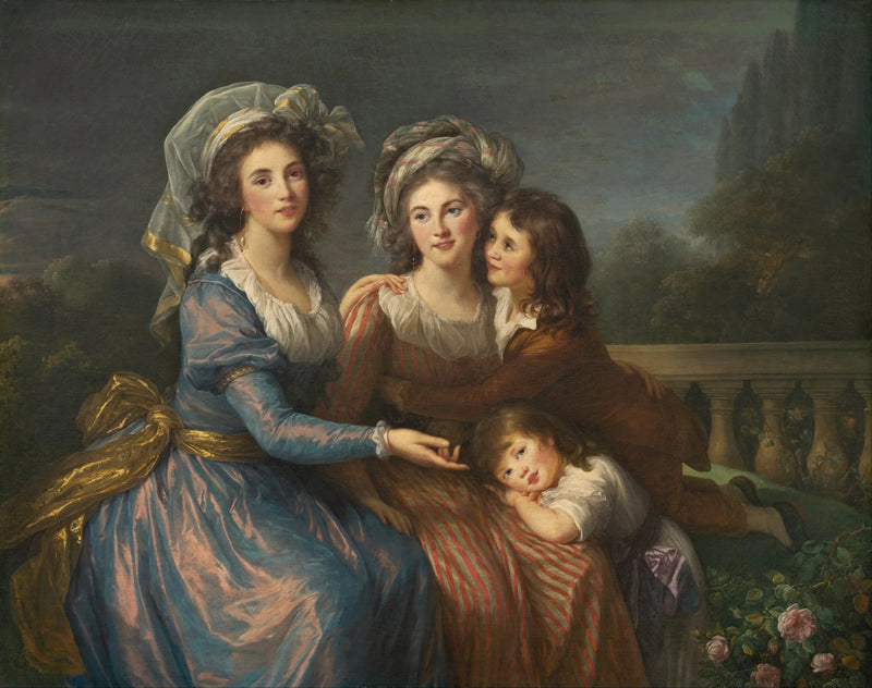 De markiezin van Pezay en de markiezin van Rougé met haar zoons Alexis en Adrien - Élisabeth Vigée Le Brun

Source:
La marquise de Pezay et la marquise de Rougé avec ses fils Alexis et Adrien - Élisabeth Vigée Le Brun