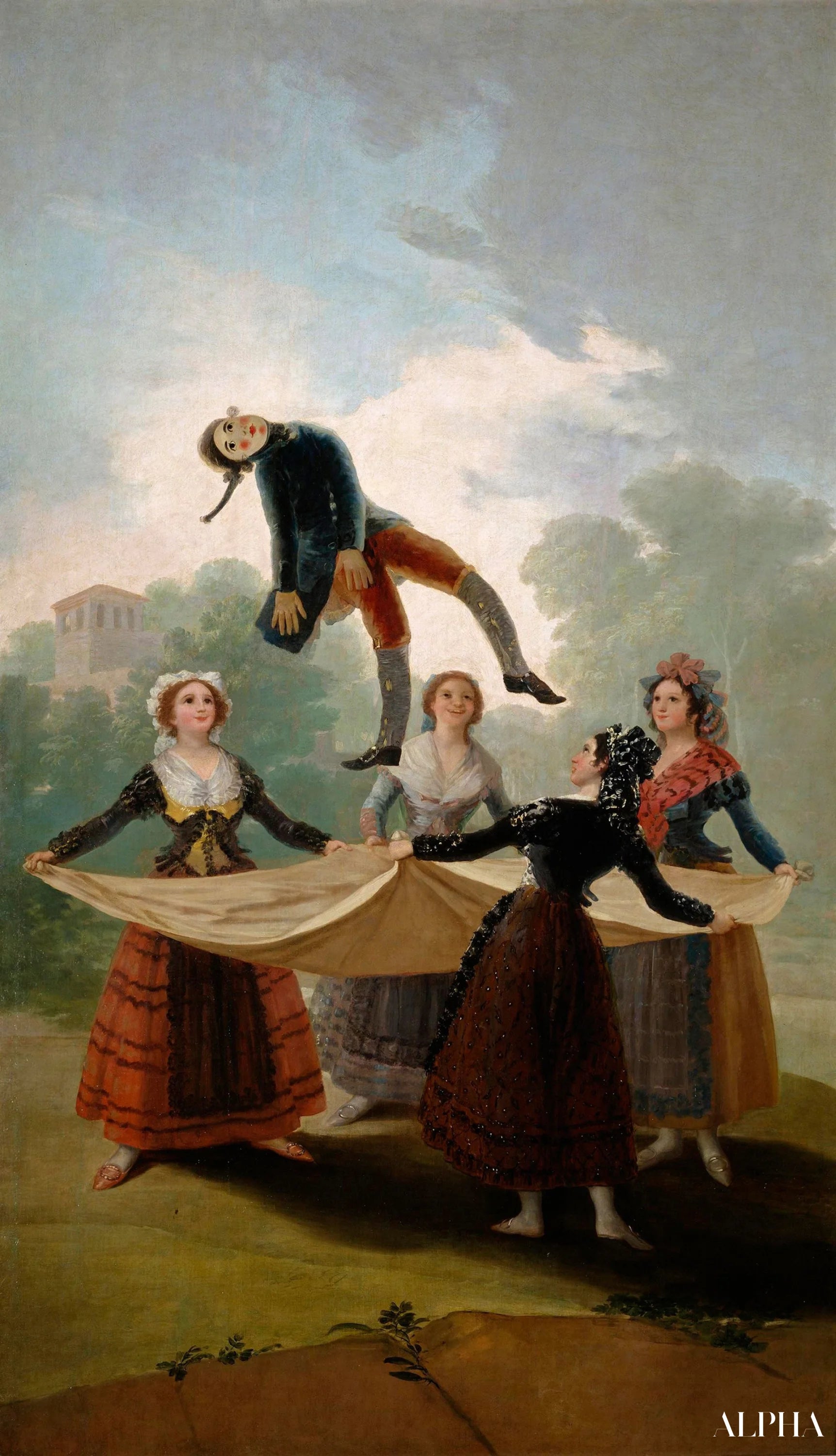 La mauviette - Francisco de Goya - Reproducties van schilderijen en hoogwaardige schilderkunst