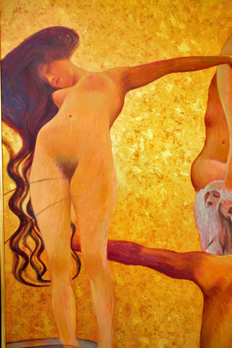 De Geneeskunde – Een Herontworpen Werk van Gustav Klimt door Master Apollon | 180x270cm
