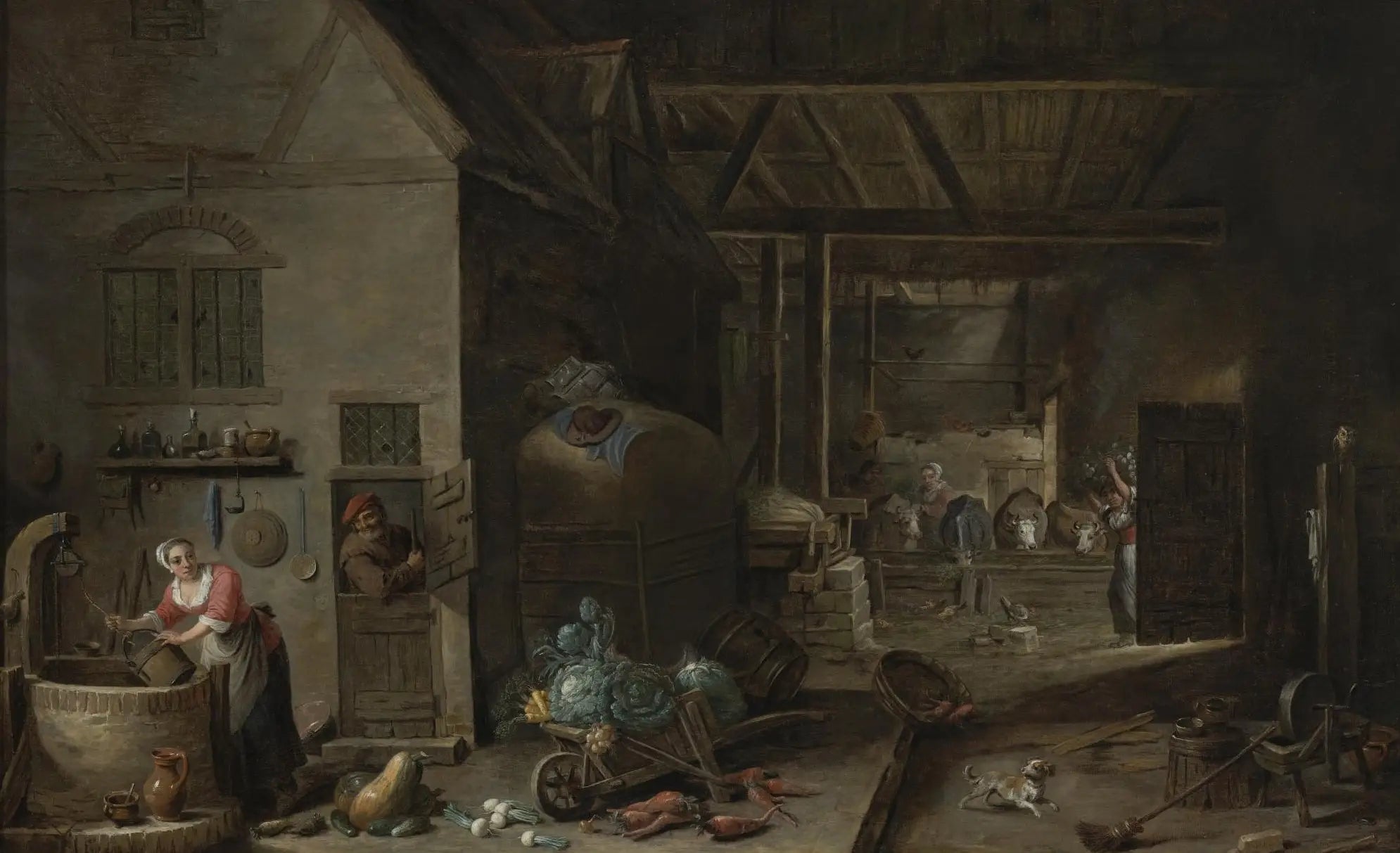 La Ménagere Flamande - David Teniers le Jeune image 1 copie peinte à la main à l’huile