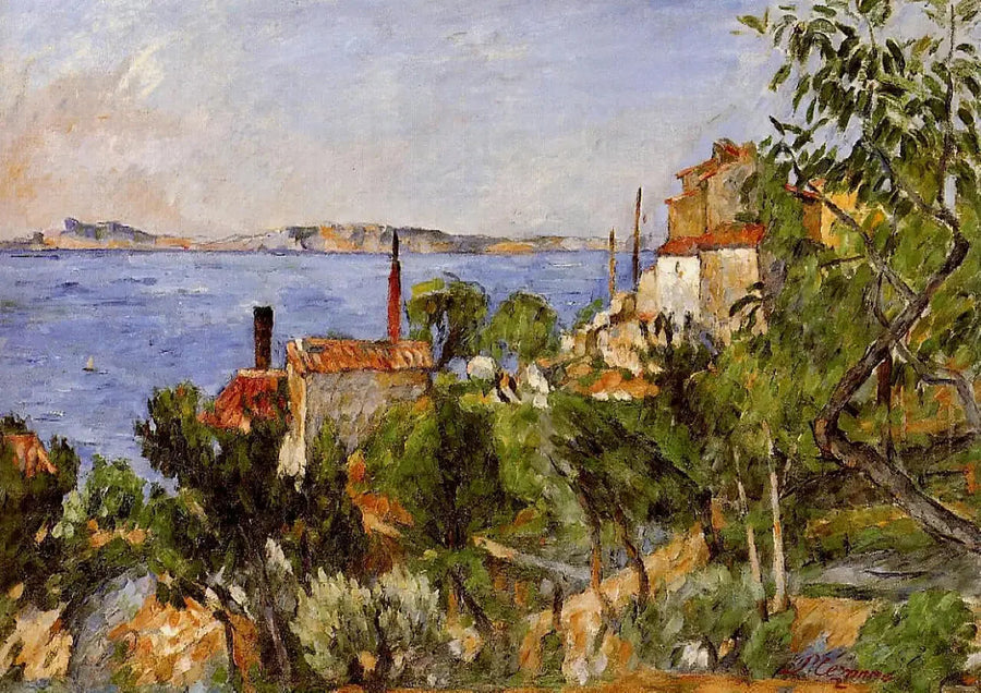 De Zee bij l'Estaque - Paul Cézanne