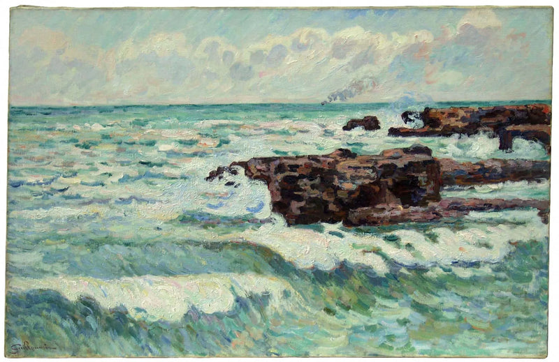 De zee bij Saint-Palais - Armand Guillaumin