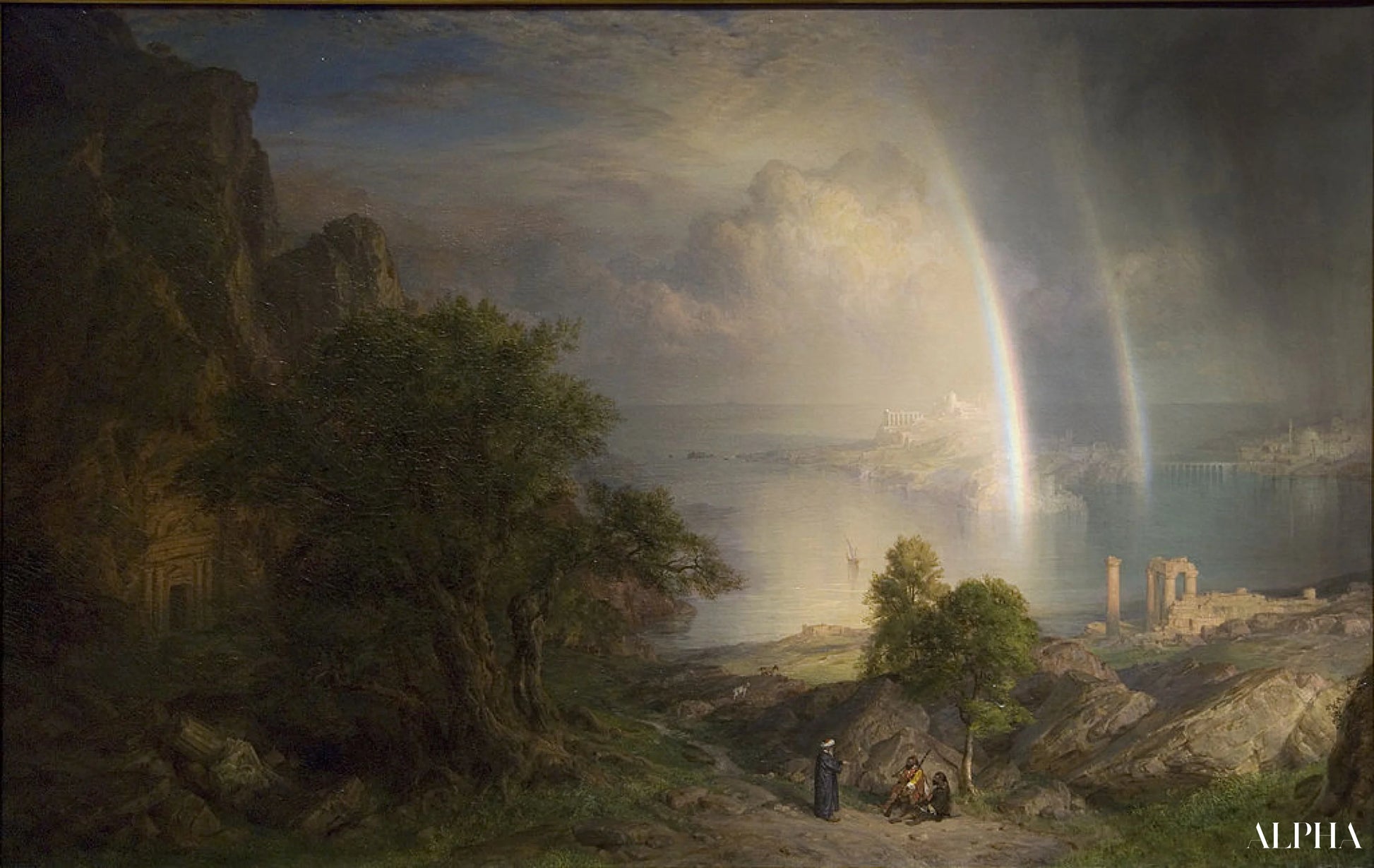 De Egeïsche Zee - Frederic Edwin Church - Reproducties van schilderijen en hoogwaardige schilderijen