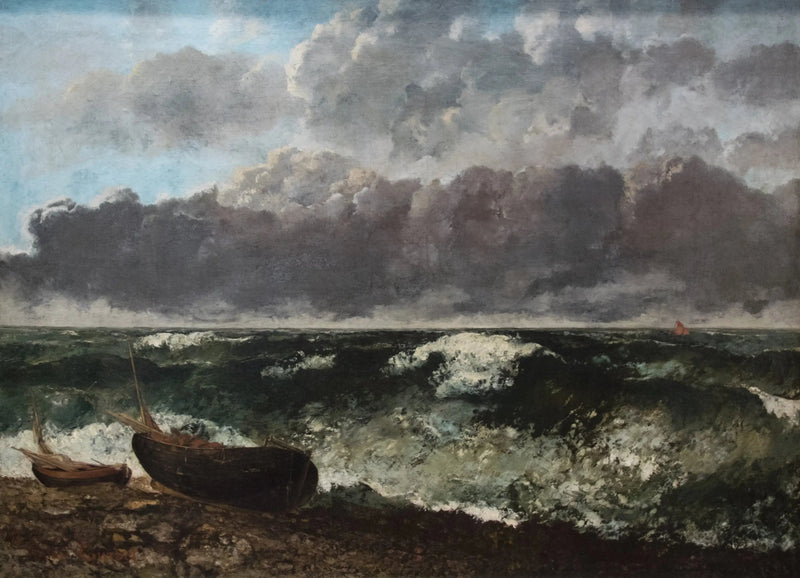 De stormachtige zee - Gustave Courbet