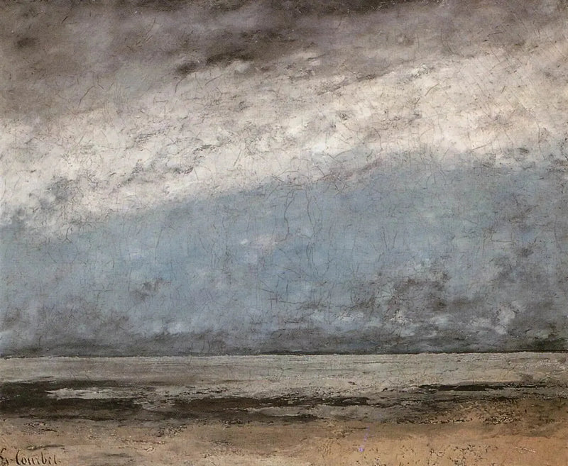 De zee bij Trouville - Gustave Courbet