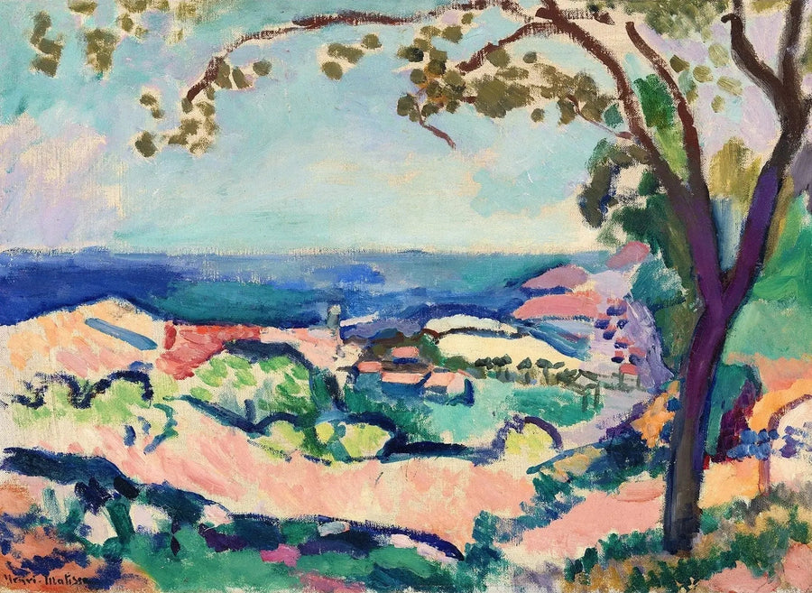 De Zee gezien vanuit Collioure - Henri Matisse