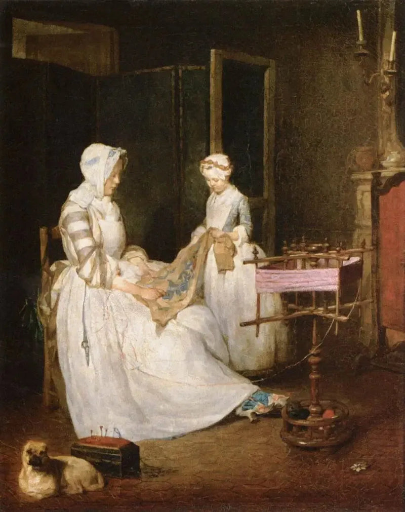 De werkende moeder - Jean Simeón Chardin