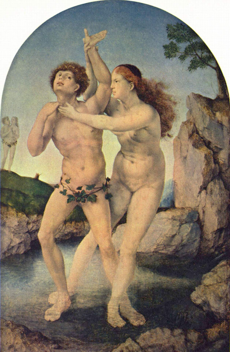 De Transformatie van Hermaphroditus en Salmacis - Jan Gossaert