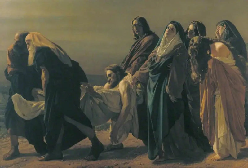 De begrafenis - Antonio Ciseri

Source:
La mise au tombeau - Antonio Ciseri