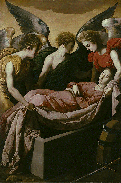 De begrafenis van Sint-Catharina van Alexandrië - Francisco de Zurbarán