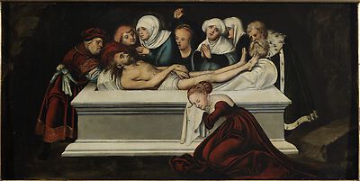 De begrafenis van Christus - Lucas Cranach de Oudere