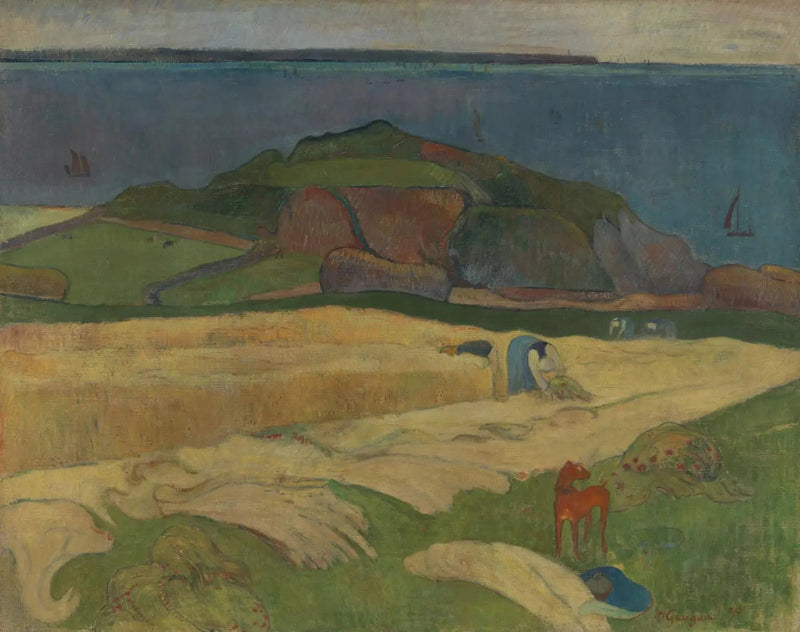 De Oogst aan de Zee, Le Pouldu - Paul Gauguin