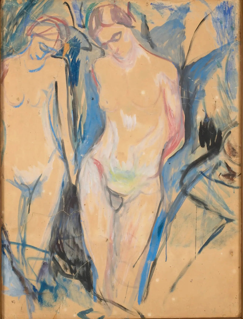 De menselijke berg: twee Genade - Edvard Munch
