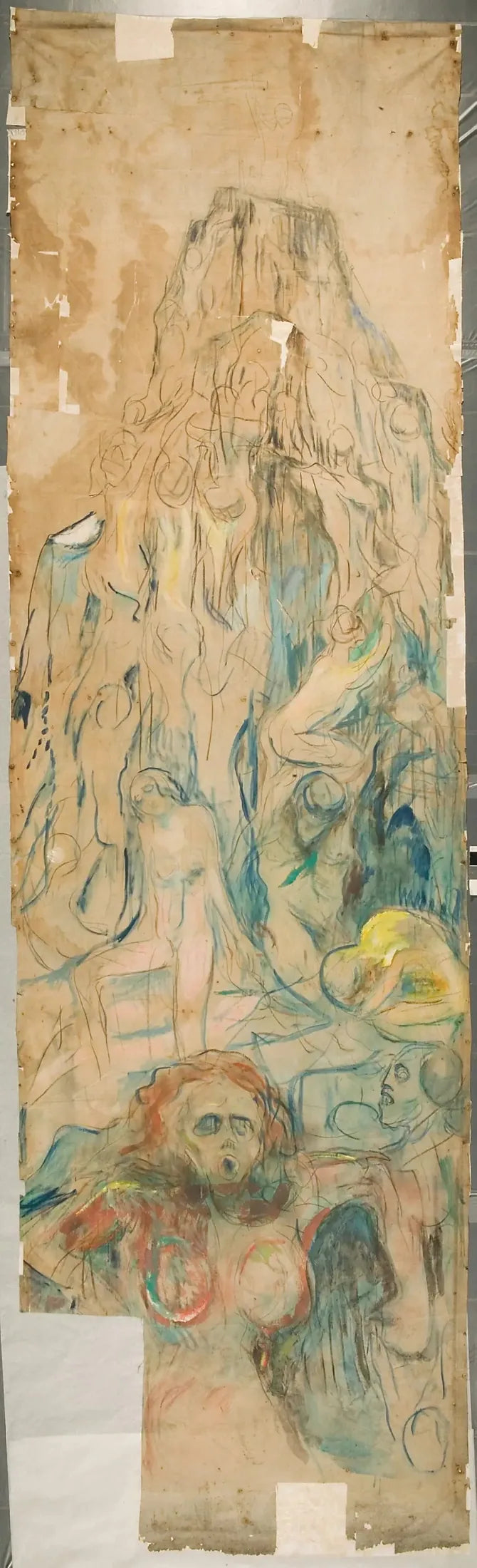 De menselijke berg: centrale deel - Edvard Munch