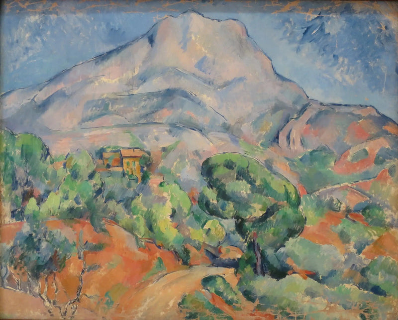 De Montagne Sainte-Victoire boven de weg van Tholonet - Paul Cézanne