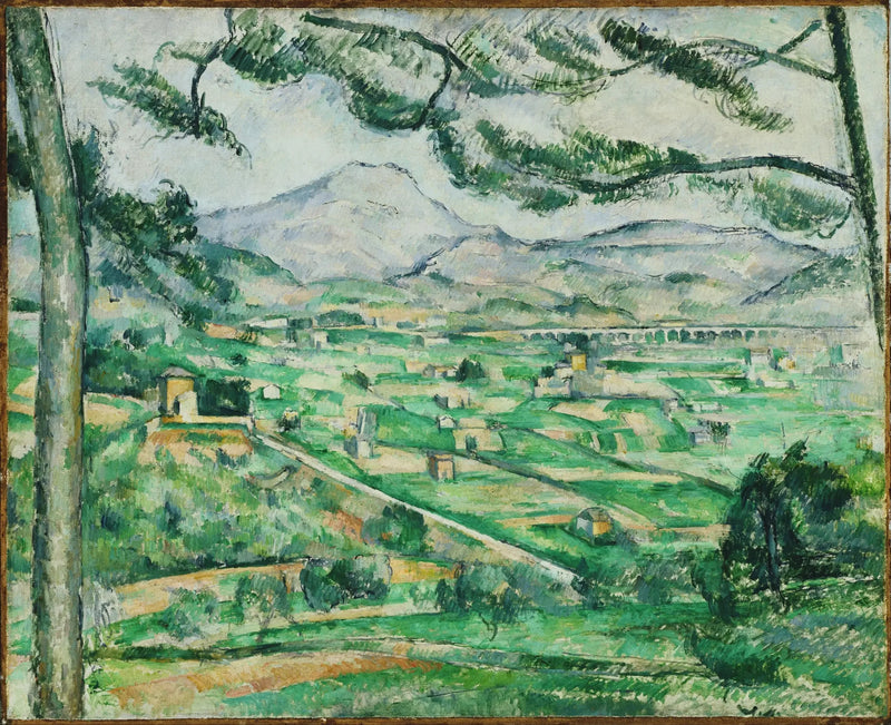 De Montagne Sainte-Victoire met de grote den - Paul Cézanne