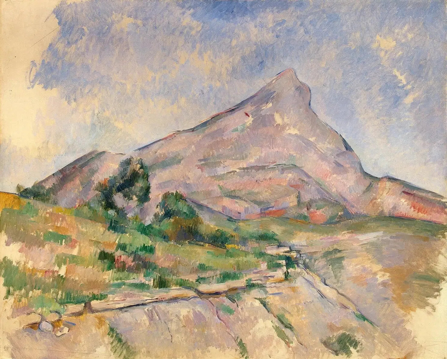La Montagne Sainte-Victoire vue des Infernets - Paul Cézanne image 1 reproduction artisanale de tableau